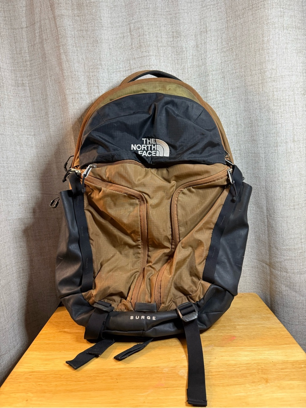 The North Face Two-Tone Black & Brown Backpack